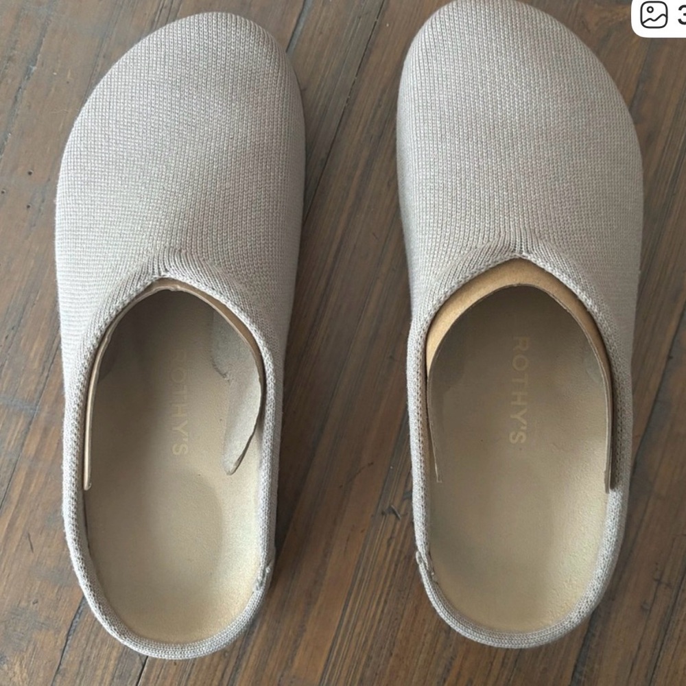 Rothy’s size 9 dove “The Casual Clog” with original box
